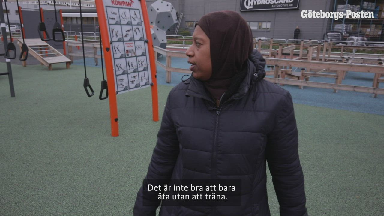 Träningspass i Biskopsgården
