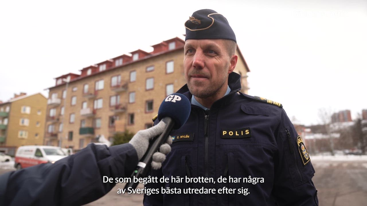 Polischefen om sprängningen i Mölndal
