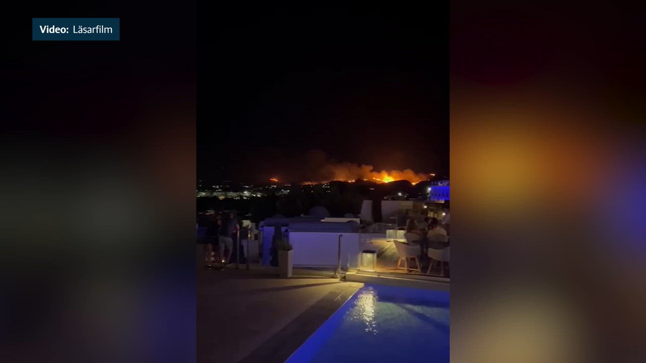 Bränder härjar på turistön Kos
